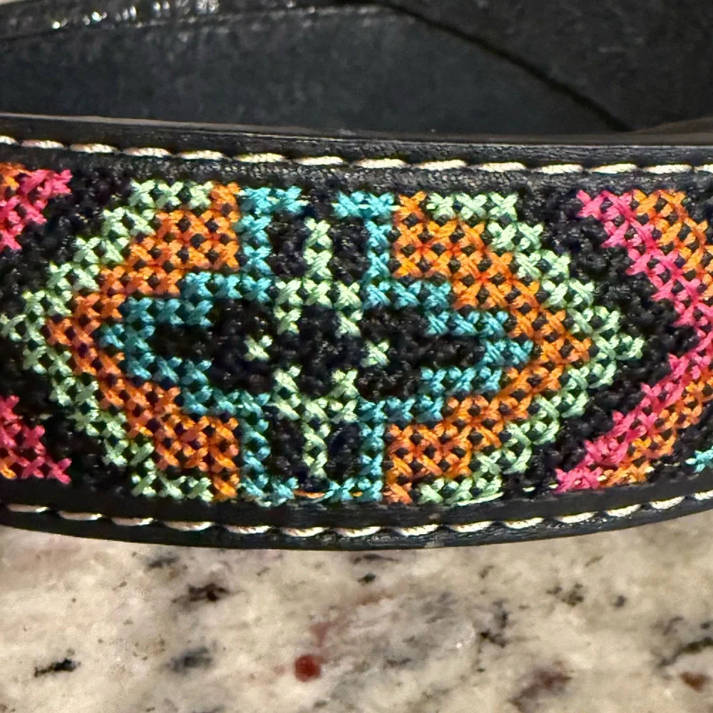 Nocona Girls Multicolor Aztec Stitched Belt